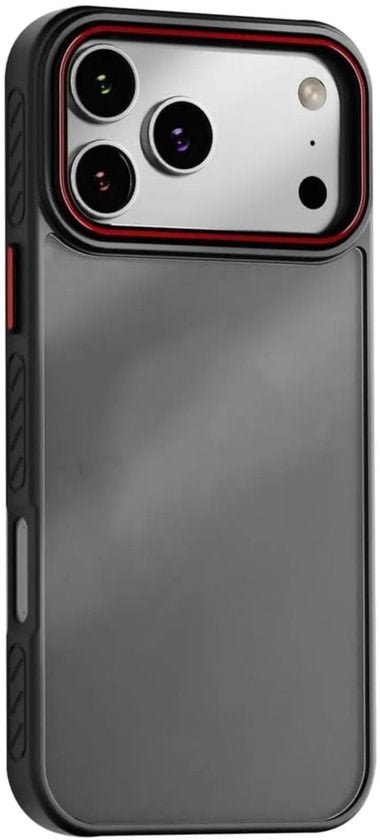 Siliconen Backcover – Schokbestendig - Perfecte Pasvorm - iPhone 16 Pro Max Hoesjes - Zwart-Ilumina Benelux