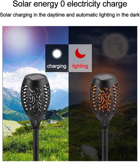 Solar tuinverlichting – 4-pack LED buitenlampen – IP65 waterdicht – Dusk-to-dawn sensor – Warm wit – Art Deco stijl-Padverlichting-Ilumina Benelux