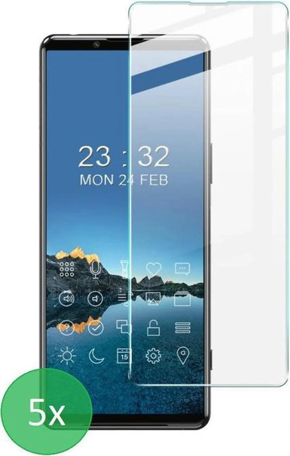 Sony Xperia 5 III – 9H Gehard Glas – Anti-kras – 5-Pack Tempered Glas-Ilumina Benelux
