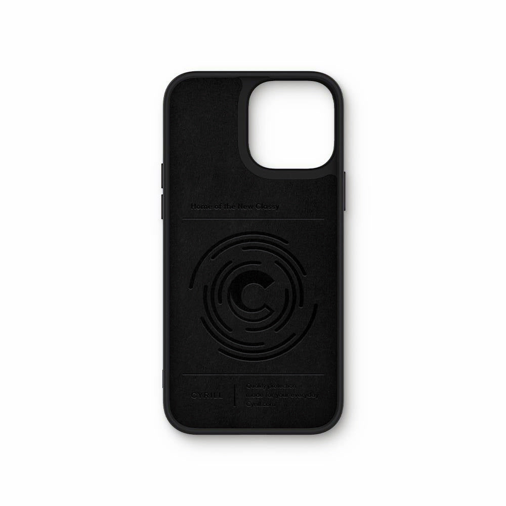 Spigen Cyrill Leather Brick iPhone 13 Pro Max Hardcase Backcover - Magsafe Compatible - Zwart-Hoesjes-Ilumina Benelux