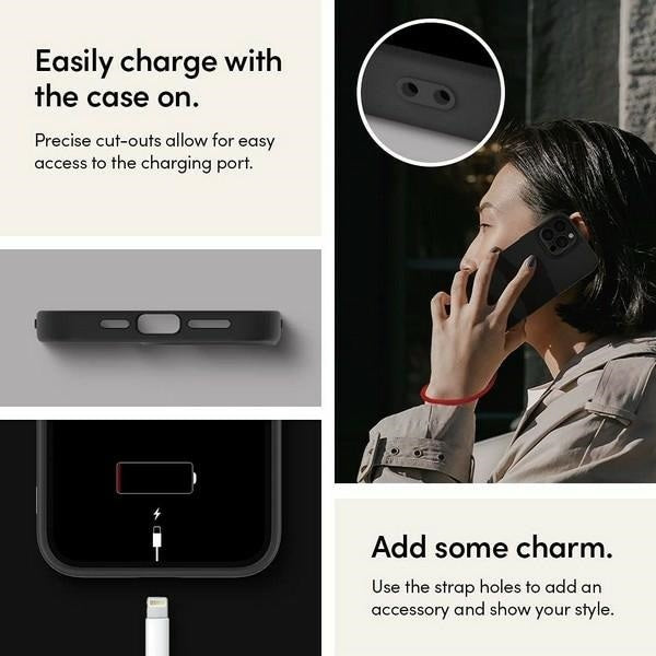 Spigen Cyrill Leather Brick iPhone 13 Pro Max Hardcase Backcover - Magsafe Compatible - Zwart-Hoesjes-Ilumina Benelux