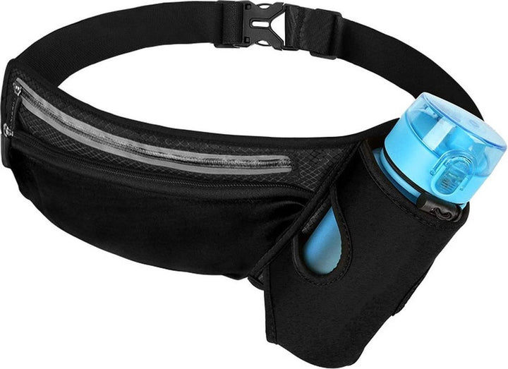 Sport Heupband Smartphone Hardlopen – Hardloop Riem met Drinkfleshouder & Opbergvak – Verstelbare Running Belt Telefoonhouder-Ilumina Benelux