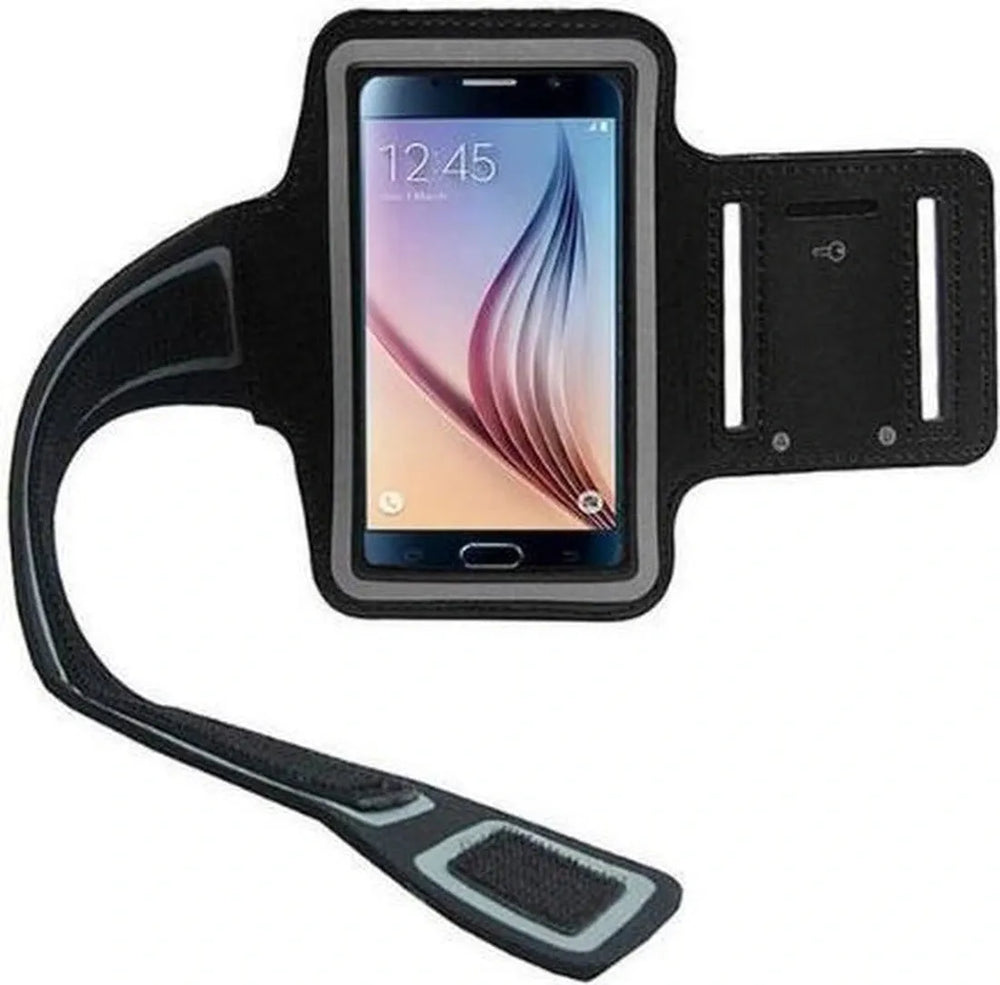 Sportarmband telefoon – Universeel – Maat M – Verstelbaar – Zwart-Ilumina Benelux