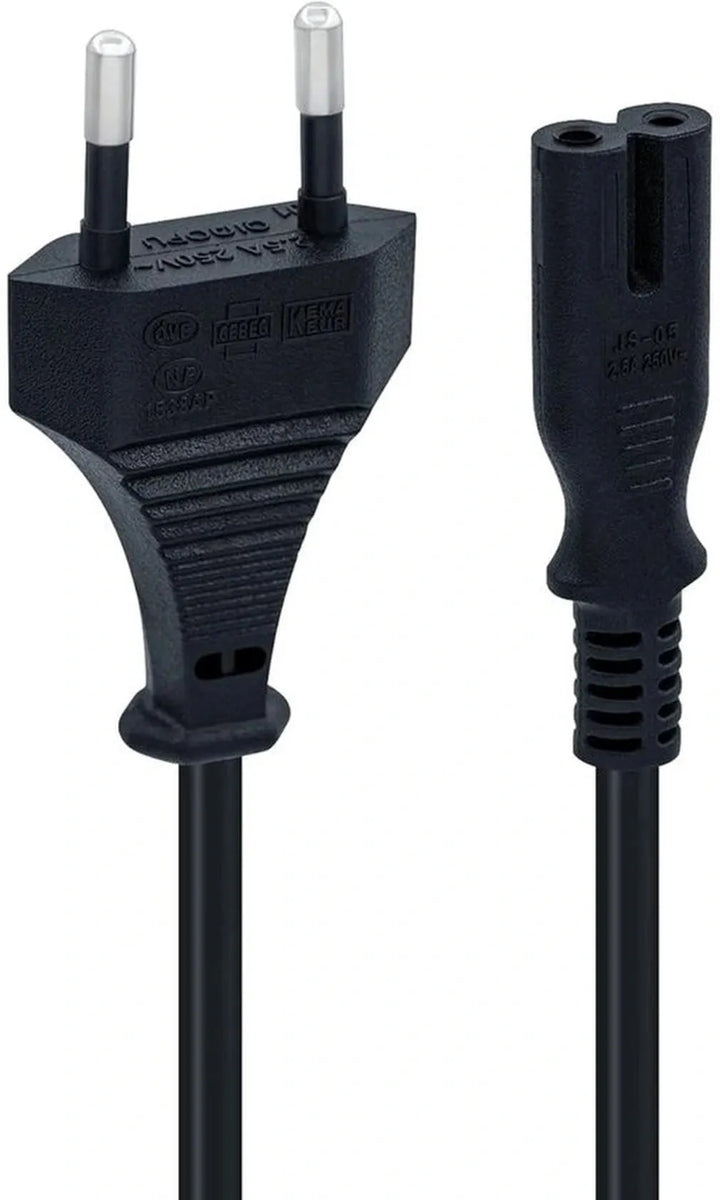 Stroomkabel randaarde – Voedingskabel met stekker – Geschikt voor PC monitor TV PS1-PS5 printer radio speaker – Zwart-Voedingskabels-Ilumina Benelux