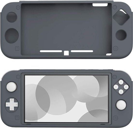 Switch Lite Hoesjes – Siliconen Backcover – Schokbestendig – Anti-slip – Grijs-Ilumina Benelux