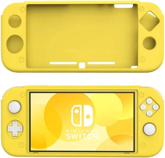 Switch Lite Hoesjes – Siliconen Beschermcase – Schokbestendig – Anti-slip – Geel-Ilumina Benelux