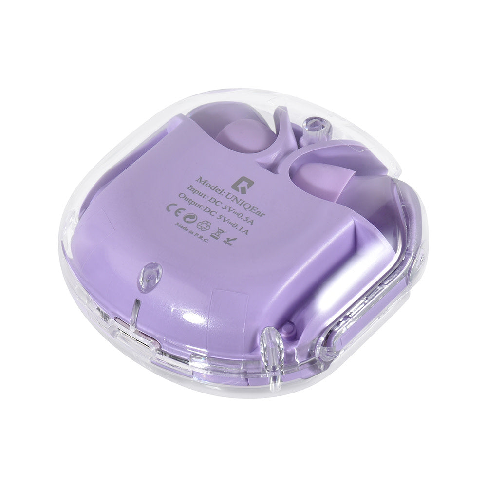 TUNIQ Ear Wireless Oordopje - Paars-In-ear koptelefoon-Ilumina Benelux