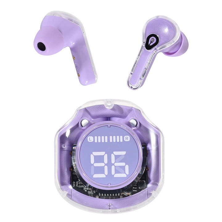 TUNIQ Ear Wireless Oordopje - Paars-In-ear koptelefoon-Ilumina Benelux