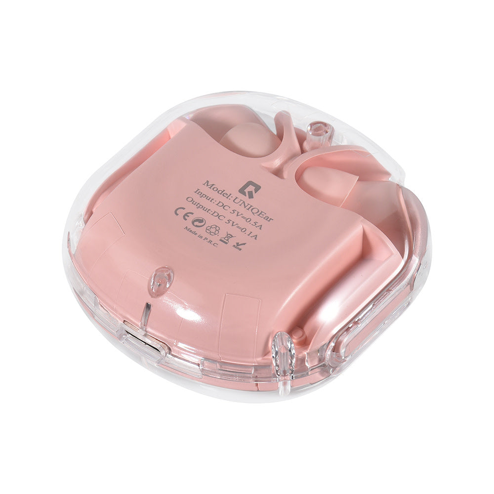 TUNIQ Ear Wireless Oordopje - Roze-In-ear koptelefoon-Ilumina Benelux