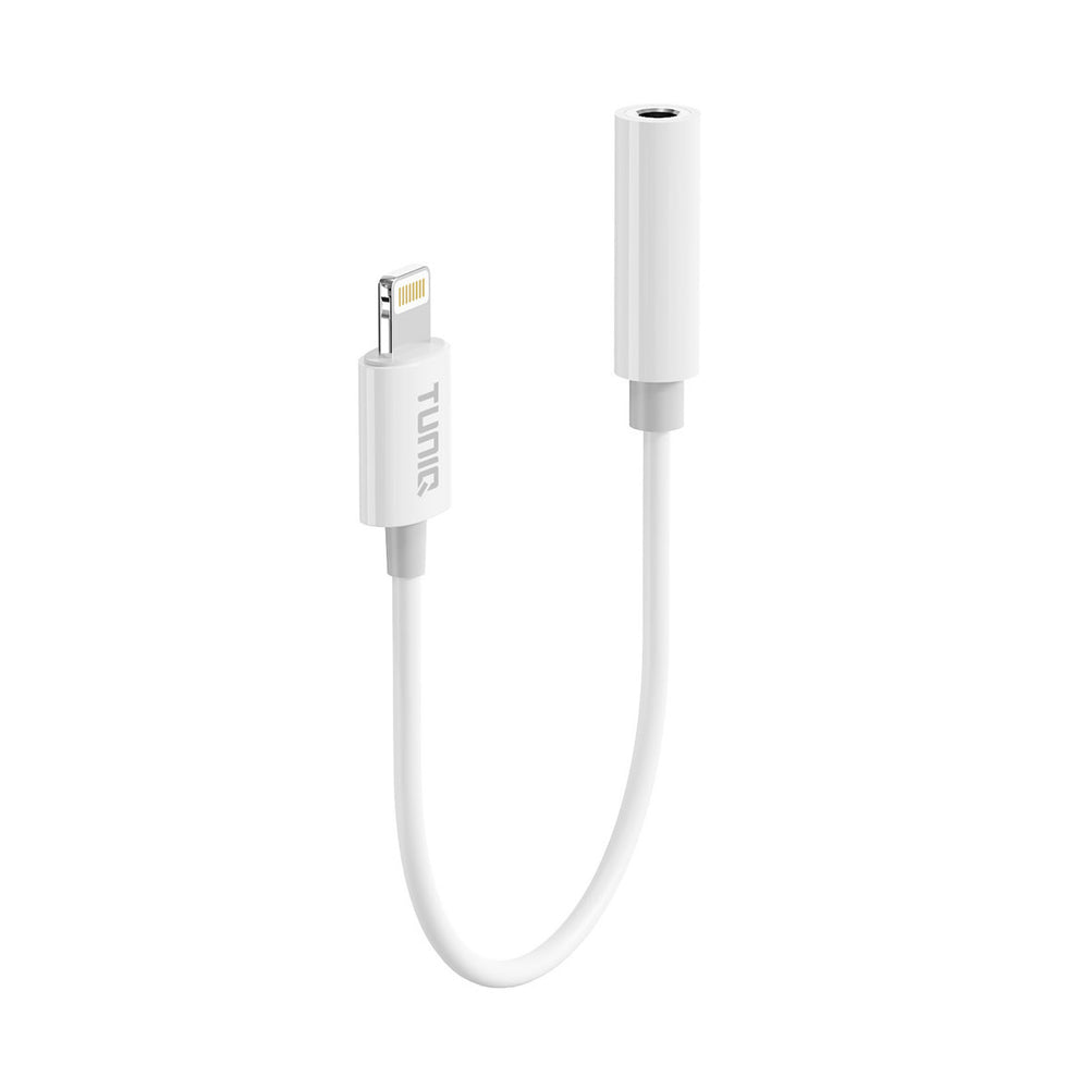 TUNIQ Earphone Adapter - Lightning to 3.5 Jack - Wit-Audiokabel-Ilumina Benelux