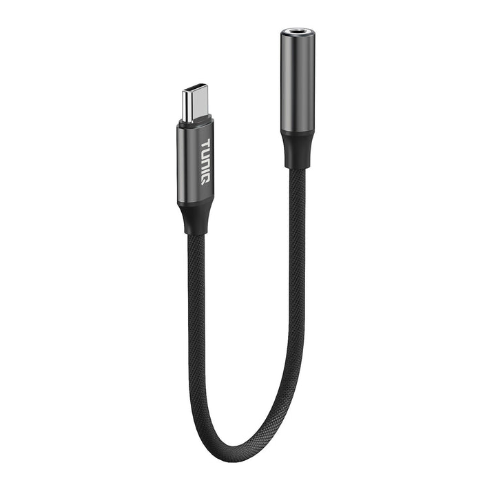 TUNIQ Earphone Adapter - USB-C to 3.5 Jack - Zwart-Audiokabel-Ilumina Benelux