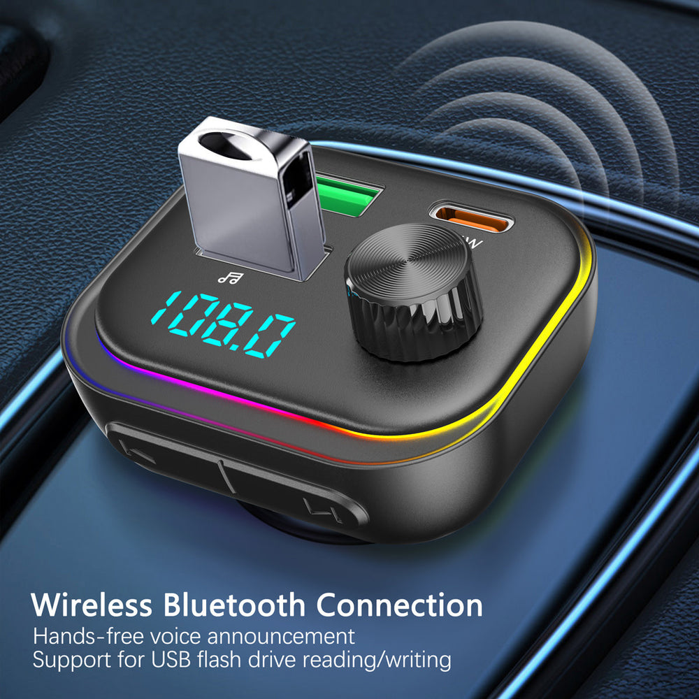 TUNIQ FM Transmitter and Car Charger - LGB - Zwart-FM transmitters-Ilumina Benelux