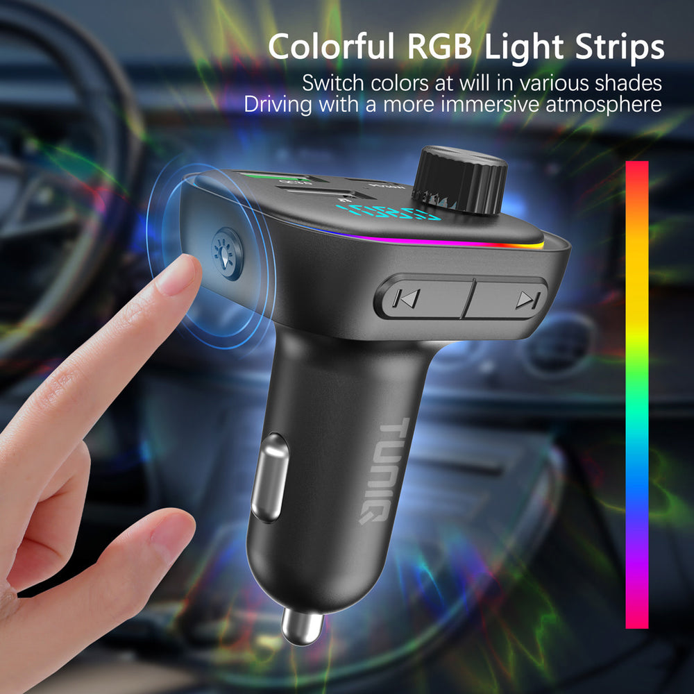 TUNIQ FM Transmitter and Car Charger - LGB - Zwart-FM transmitters-Ilumina Benelux