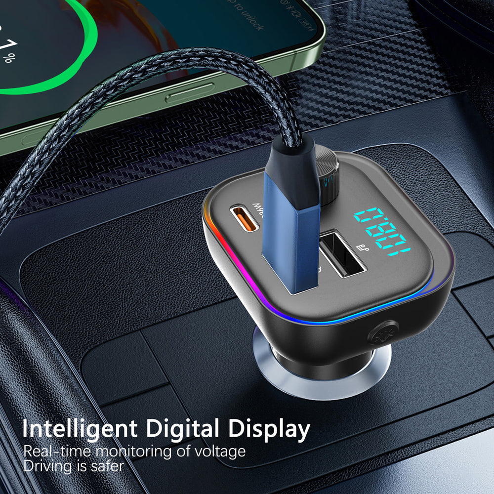 TUNIQ FM Transmitter and Car Charger - LGB - Zwart-FM transmitters-Ilumina Benelux