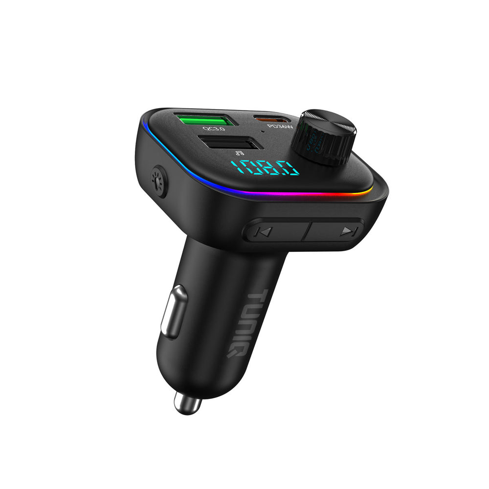 TUNIQ FM Transmitter and Car Charger - LGB - Zwart-FM transmitters-Ilumina Benelux