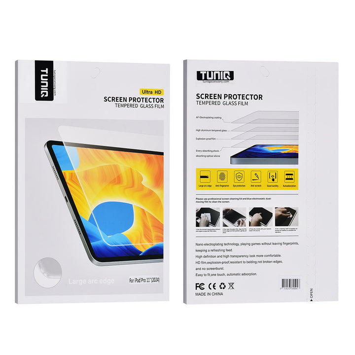 TUNIQ Ipad Pro 11 (2024) ScreenProtector Tempered glass - Transparant-tabletscreenprotectors-Ilumina Benelux