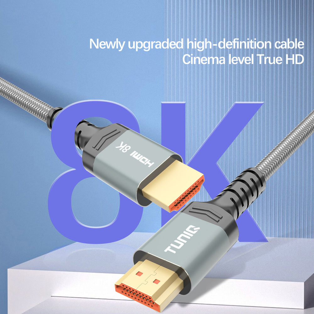TUNIQ Premium 8K HDMI Cable - 150cm - Zwart-HDMI kabel-Ilumina Benelux