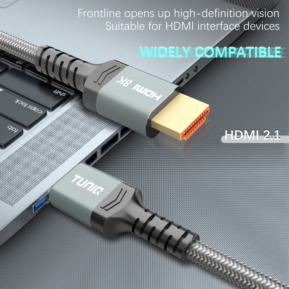 TUNIQ Premium 8K HDMI Cable - 150cm - Zwart-HDMI kabel-Ilumina Benelux
