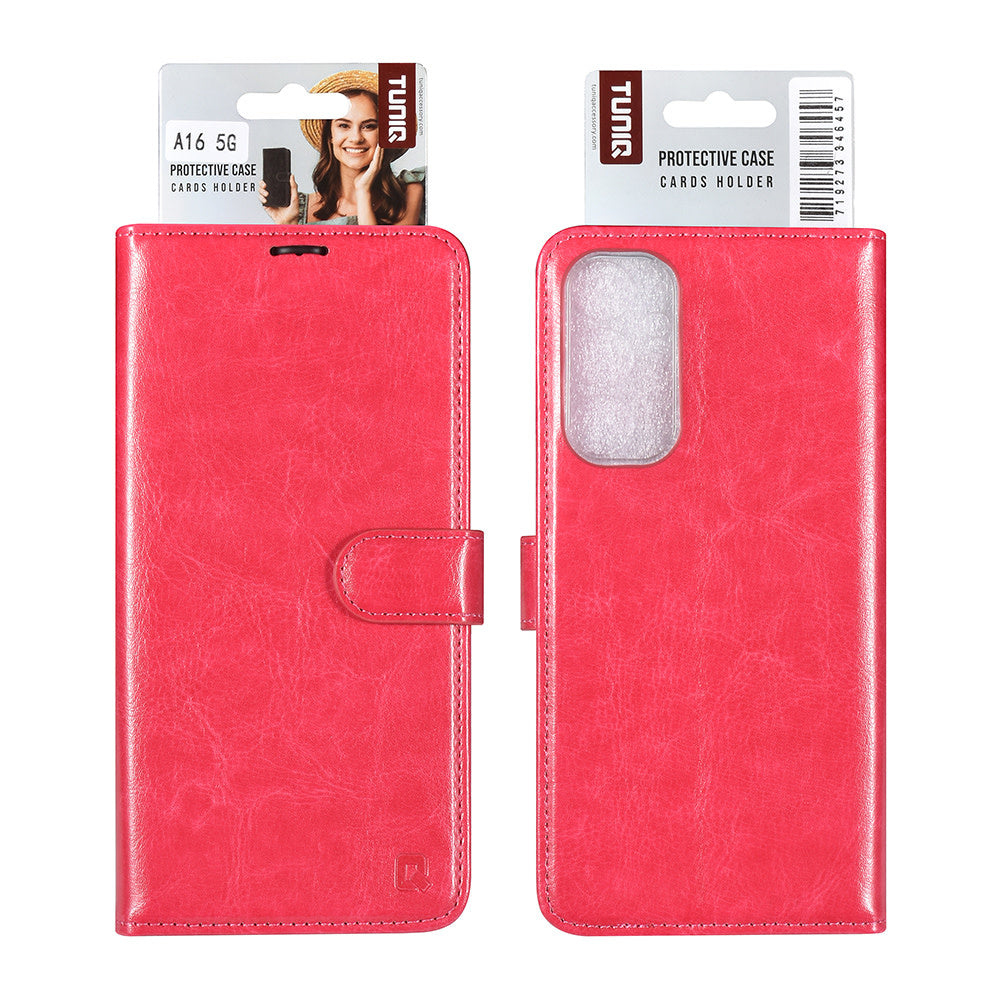 TUNIQ Samsung Galaxy A06 Book Case hoesje Pasjeshouder - Pink-Hoesjes-Ilumina Benelux