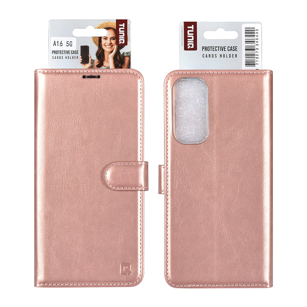 TUNIQ Samsung Galaxy A06 Book Case hoesje Pasjeshouder - Rose Gold-Hoesjes-Ilumina Benelux