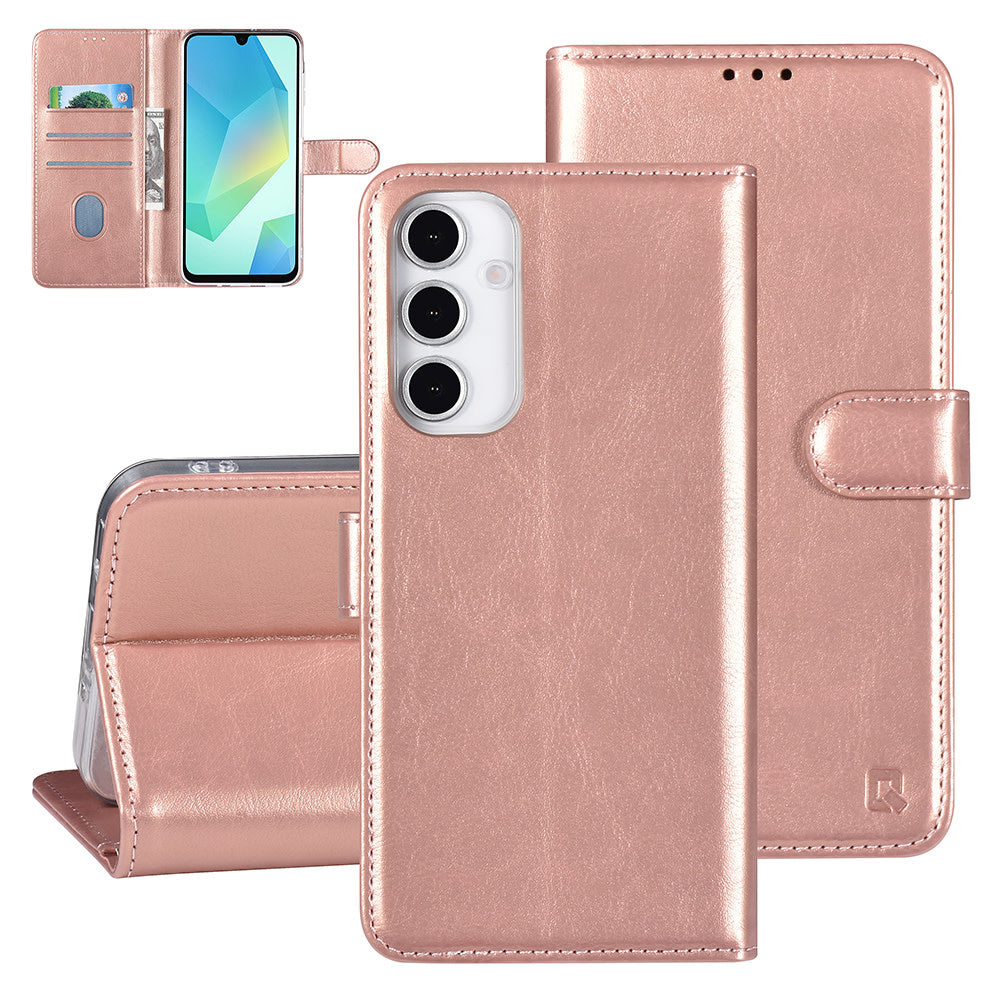 TUNIQ Samsung Galaxy A06 Book Case hoesje Pasjeshouder - Rose Gold-Hoesjes-Ilumina Benelux