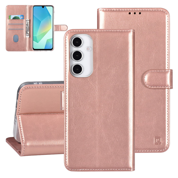 TUNIQ Samsung Galaxy A06 Book Case hoesje Pasjeshouder - Rose Gold-Hoesjes-Ilumina Benelux