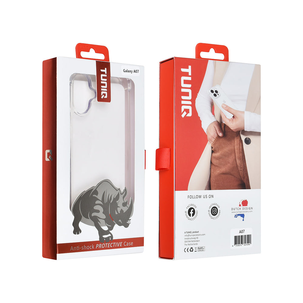 TUNIQ Samsung Galaxy A07 Backcover hoesje - Antishock - Transparant-Hoesjes-Ilumina Benelux