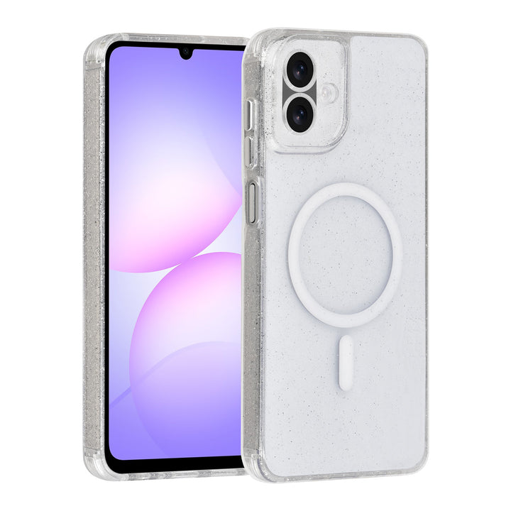TUNIQ Samsung Galaxy A07 Backcover hoesje - Magsafe - Glitter - Hanger - Transparant-Hoesjes-Ilumina Benelux
