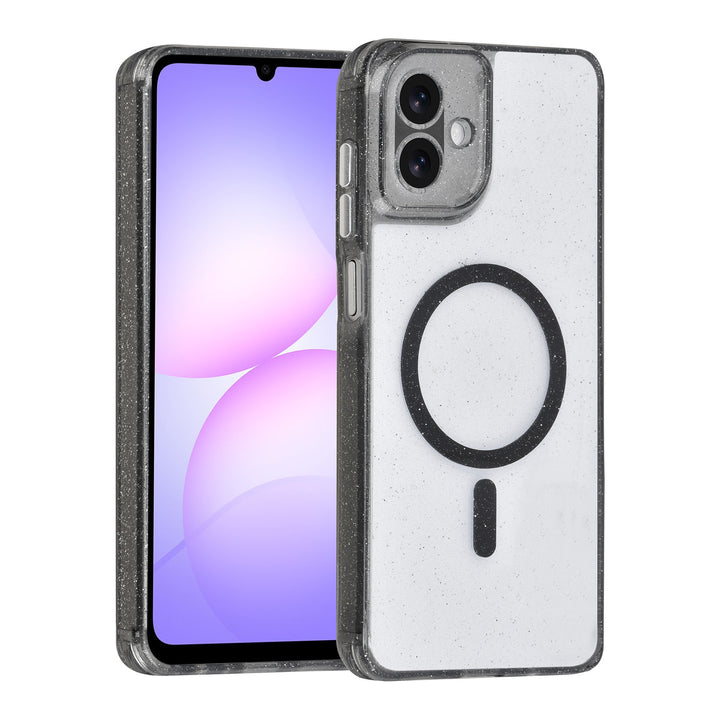 TUNIQ Samsung Galaxy A07 Backcover hoesje - Magsafe - Glitter - Hanger - Zwart-Hoesjes-Ilumina Benelux