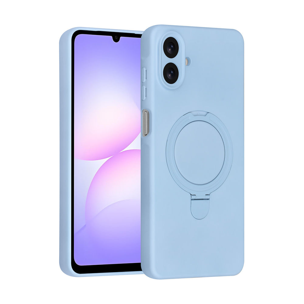 TUNIQ Samsung Galaxy A07 Backcover hoesje - Magsafe With Ring Stand - Hanger - Baby Blue-Hoesjes-Ilumina Benelux