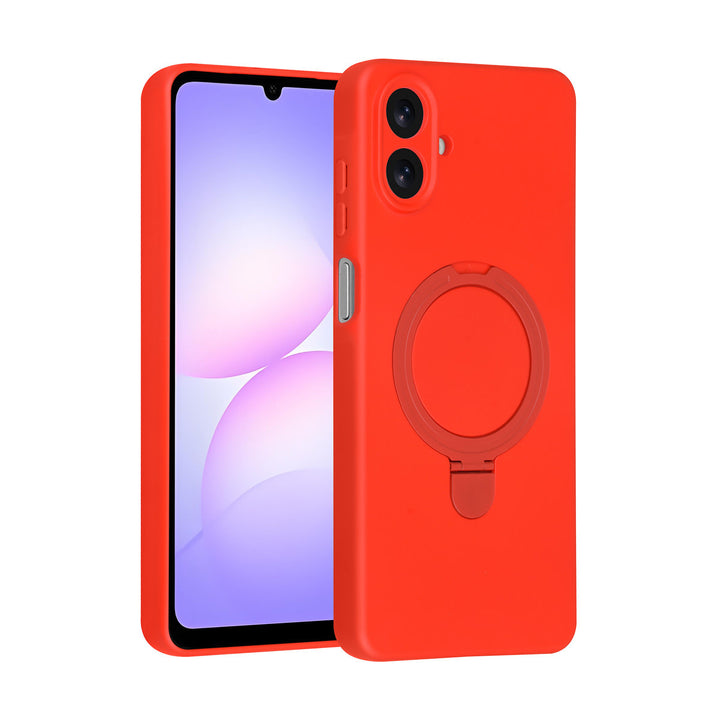 TUNIQ Samsung Galaxy A07 Backcover hoesje - Magsafe With Ring Stand - Hanger - Classic Red-Hoesjes-Ilumina Benelux