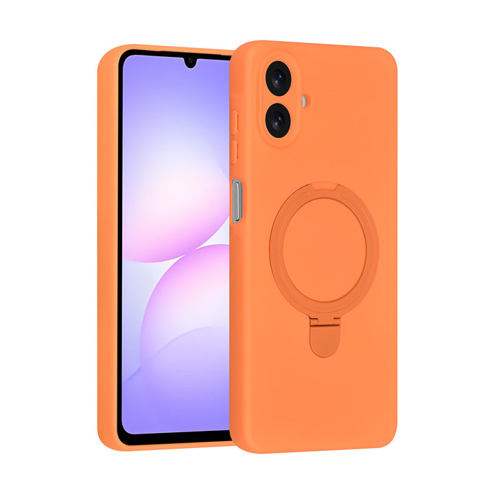 TUNIQ Samsung Galaxy A07 Backcover hoesje - Magsafe With Ring Stand - Hanger - Tangerine Orange-Hoesjes-Ilumina Benelux