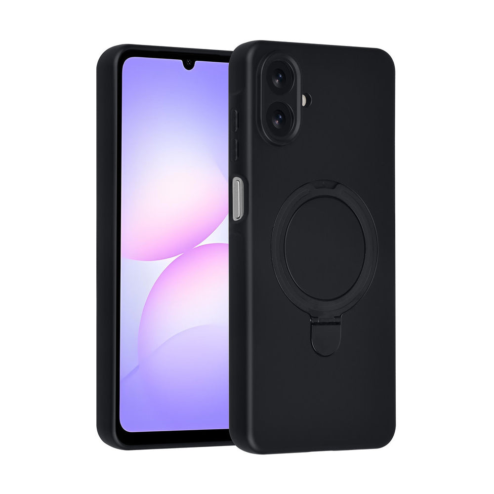TUNIQ Samsung Galaxy A07 Backcover hoesje - Magsafe With Ring Stand - Hanger - Zwart-Hoesjes-Ilumina Benelux