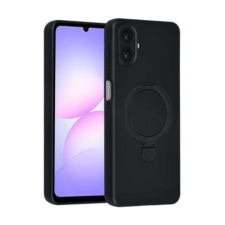 TUNIQ Samsung Galaxy A07 Backcover hoesje - Magsafe With Ring Stand - Hanger - Zwart-Hoesjes-Ilumina Benelux