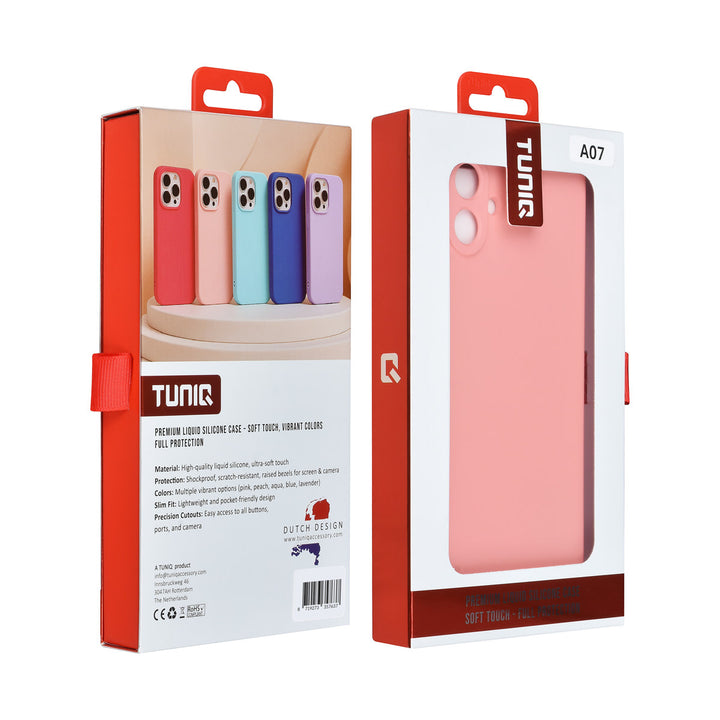 TUNIQ Samsung Galaxy A07 Backcover hoesje - Zalmroze-Hoesjes-Ilumina Benelux