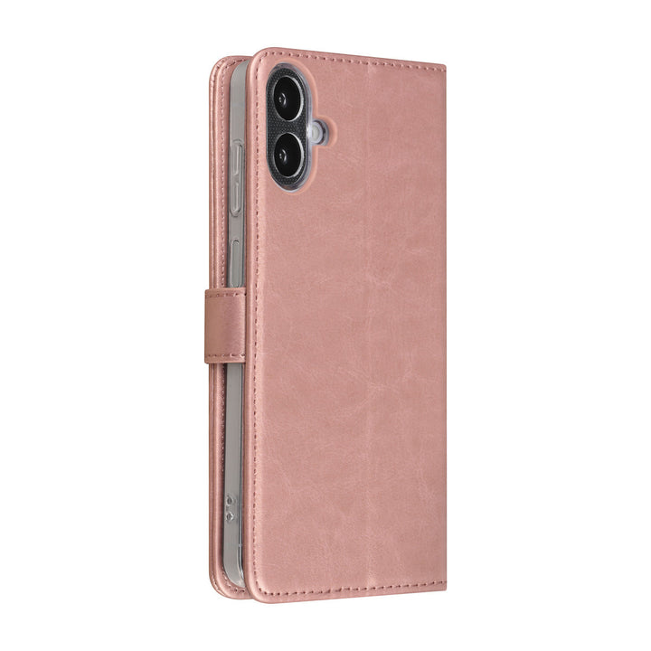 TUNIQ Samsung Galaxy A07 Book Case hoesje - Pasjeshouder voor 3 pasjes - Magneetsluiting - Hanger - Rose Gold-Hoesjes-Ilumina Benelux