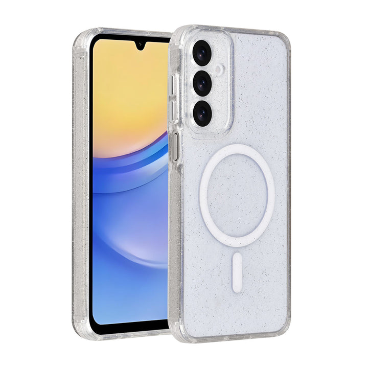 TUNIQ Samsung Galaxy A15 5G Backcover hoesje - Magsafe - Glitter - Hanger - Transparant-Hoesjes-Ilumina Benelux