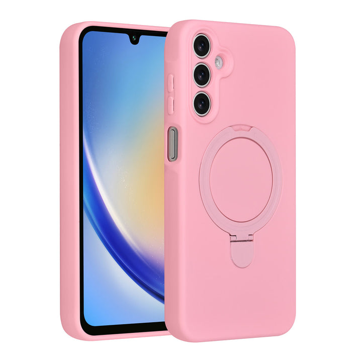TUNIQ Samsung Galaxy A15 5G Backcover hoesje - Magsafe With Ring Stand - Hanger - Sakura Pink-Hoesjes-Ilumina Benelux