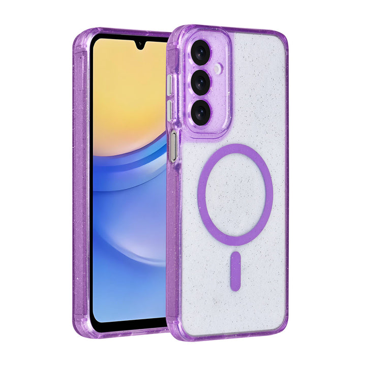 TUNIQ Samsung Galaxy A16 5G Backcover hoesje - Magsafe - Glitter - Hanger - Paars-Hoesjes-Ilumina Benelux