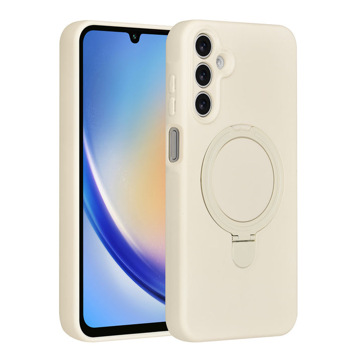 TUNIQ Samsung Galaxy A16 5G Backcover hoesje - Magsafe With Ring Stand - Hanger - Antique White-Hoesjes-Ilumina Benelux