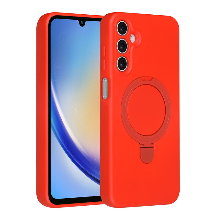TUNIQ Samsung Galaxy A16 5G Backcover hoesje - Magsafe With Ring Stand - Hanger - Classic Red-Hoesjes-Ilumina Benelux