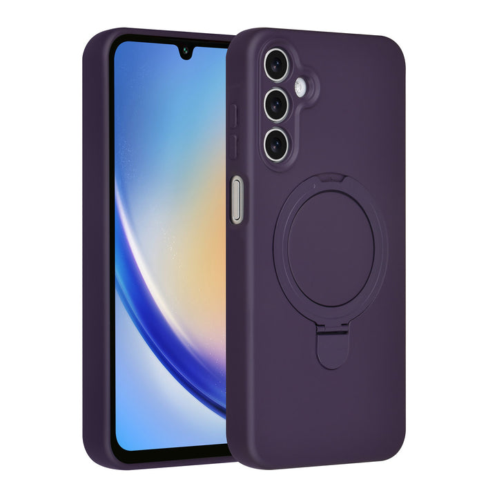 TUNIQ Samsung Galaxy A16 5G Backcover hoesje - Magsafe With Ring Stand - Hanger - Grape Purple-Hoesjes-Ilumina Benelux