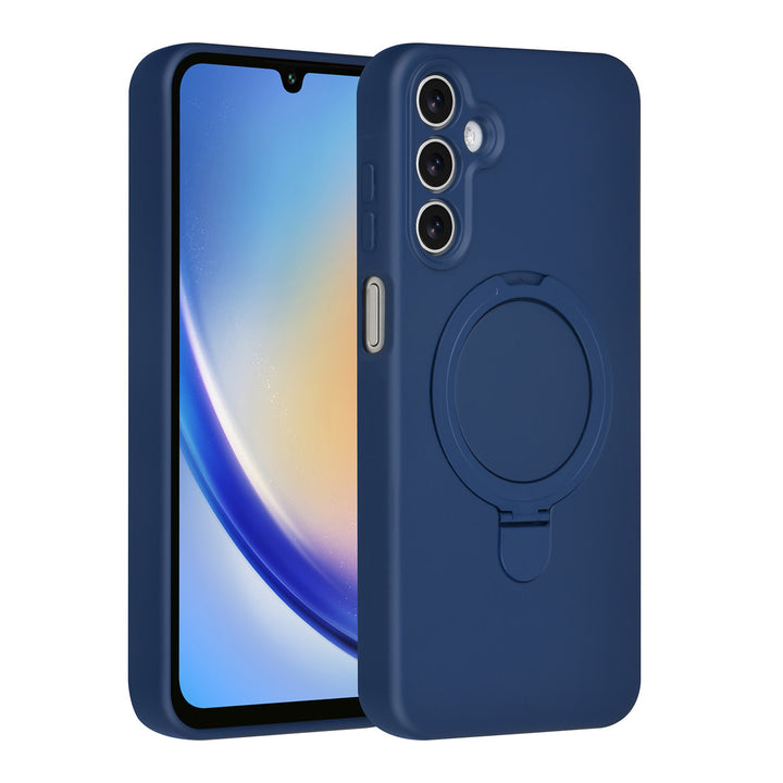 TUNIQ Samsung Galaxy A16 5G Backcover hoesje - Magsafe With Ring Stand - Hanger - Navy Blue-Hoesjes-Ilumina Benelux