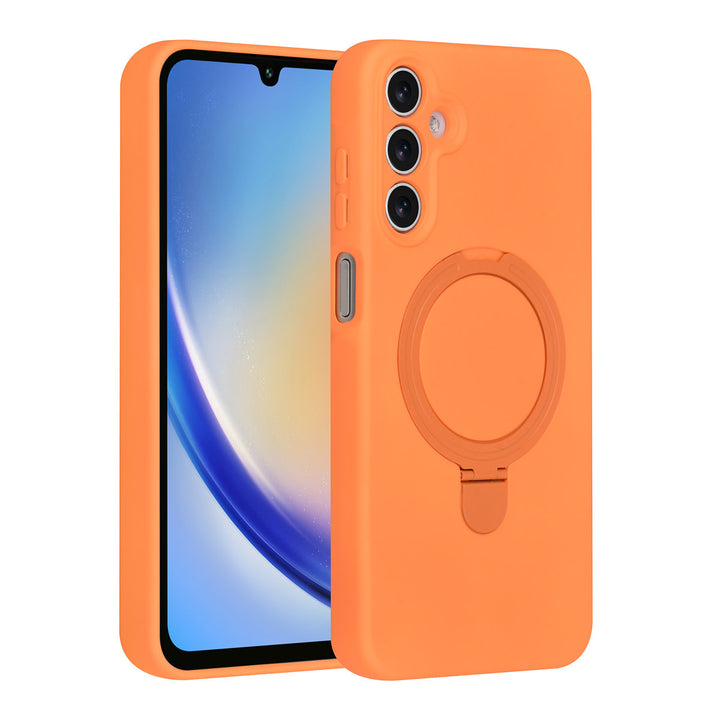 TUNIQ Samsung Galaxy A16 5G Backcover hoesje - Magsafe With Ring Stand - Hanger - Tangerine Orange-Hoesjes-Ilumina Benelux