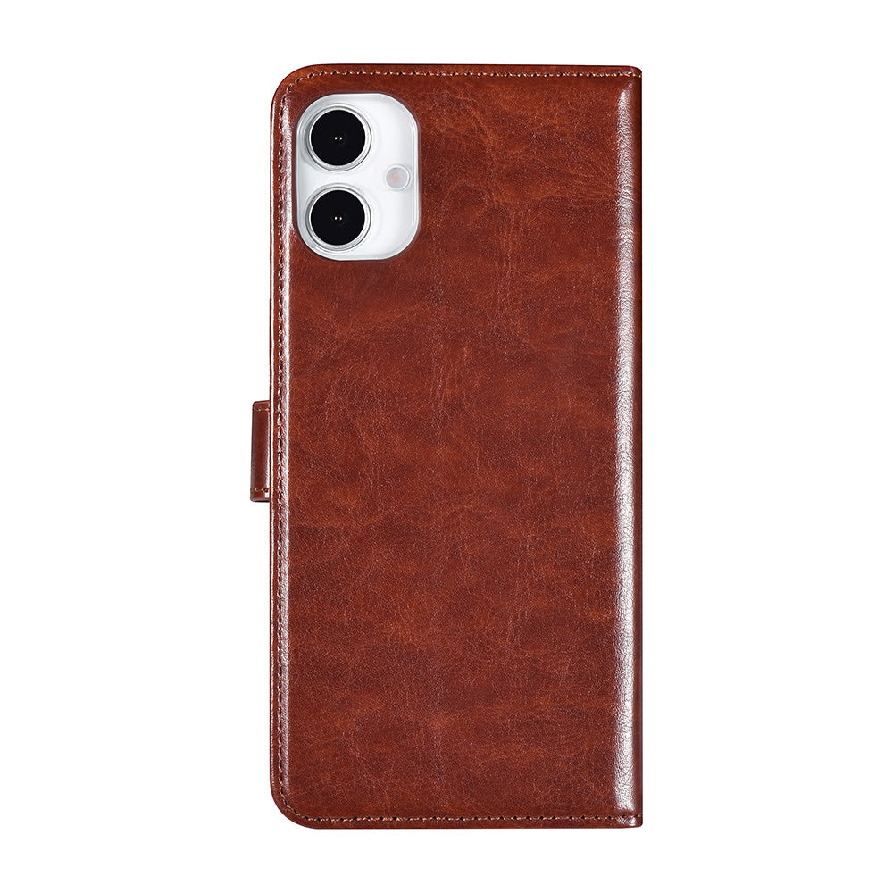 TUNIQ Samsung Galaxy A16 5G Book Case hoesje - Pasjeshouder voor 3 pasjes - Magneetsluiting - Hanger - Bruin-Hoesjes-Ilumina Benelux