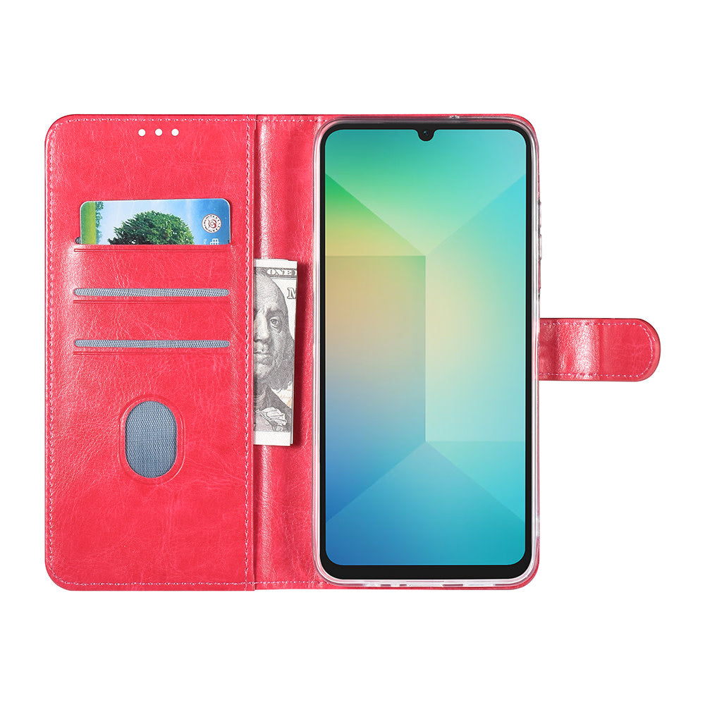 TUNIQ Samsung Galaxy A16 5G Book Case hoesje - Pasjeshouder voor 3 pasjes - Magneetsluiting - Hanger - Felroze-Hoesjes-Ilumina Benelux