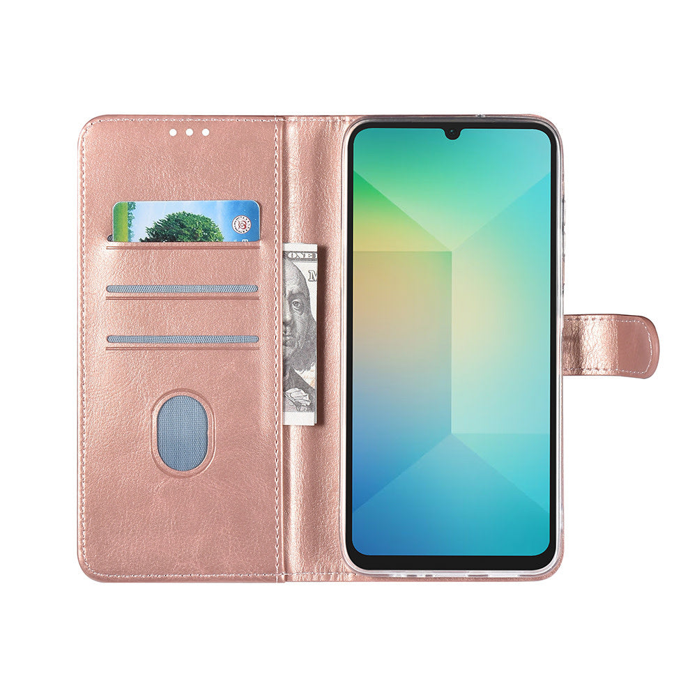 TUNIQ Samsung Galaxy A16 5G Book Case hoesje - Pasjeshouder voor 3 pasjes - Magneetsluiting - Hanger - Rose Gold-Hoesjes-Ilumina Benelux