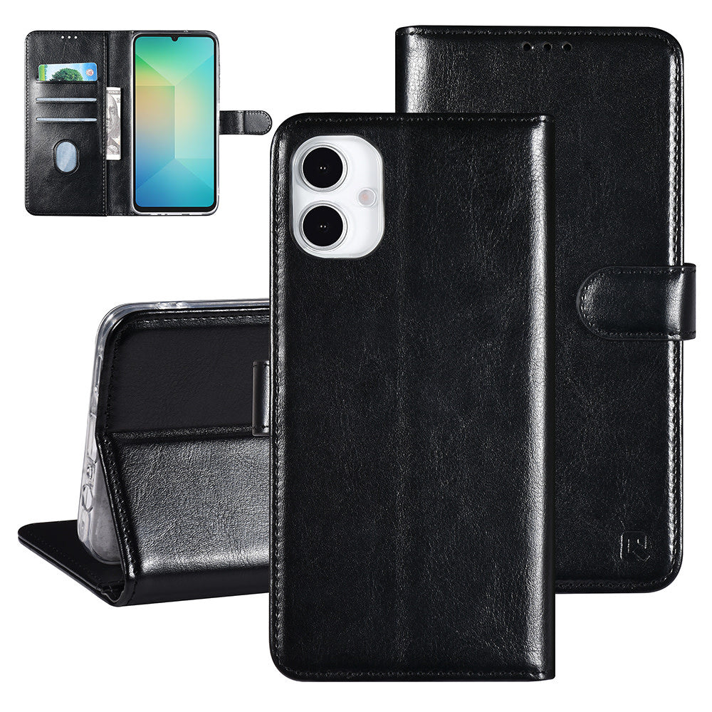 TUNIQ Samsung Galaxy A16 5G Book Case hoesje - Pasjeshouder voor 3 pasjes - Magneetsluiting - Hanger - Zwart-Hoesjes-Ilumina Benelux