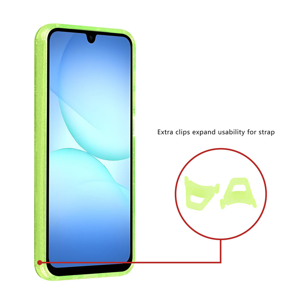 TUNIQ Samsung Galaxy A17 Backcover hoesje - Magsafe - Glitter - Hanger - Groen-Hoesjes-Ilumina Benelux