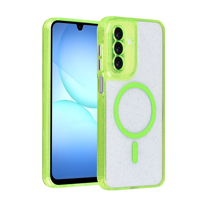 TUNIQ Samsung Galaxy A17 Backcover hoesje - Magsafe - Glitter - Hanger - Groen-Hoesjes-Ilumina Benelux